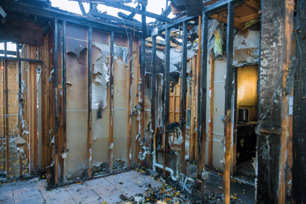 Professional Fire Damage Removal technician working in Glenwood City, WI